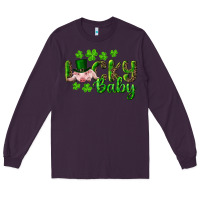Plum Lucky Baby With Pig Long Sleeve Tee - RanaPortraitStore