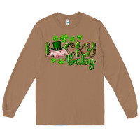 Toasted Coconut Lucky Baby With Pig Long Sleeve Tee - RanaPortraitStore