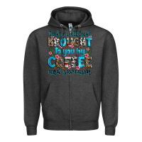 Charcoal Heather today's attitude brought to you by coffee and sarc Zipper Hoodie - Zillion Design Studio