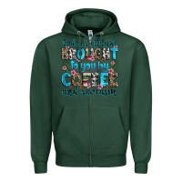 Sports Green today's attitude brought to you by coffee and sarc Zipper Hoodie - Zillion Design Studio
