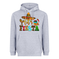 Heather Grey let's fiesta Heavyweight Hoodie - AdoDesignShop