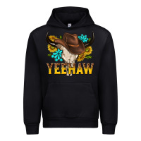 Black yeehaw bull skull Urban Hoodie - NancyCooperArtShop