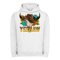 Pigment Lunar Rock yeehaw bull skull Urban Hoodie - NancyCooperArtShop