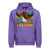 Tulip yeehaw bull skull Urban Hoodie - NancyCooperArtShop