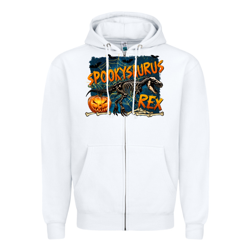 Spooky Saurus Rex Zipper Hoodie by texasbilliewilder | Teevron