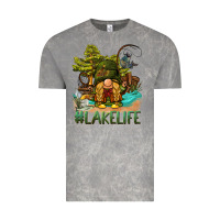 Cloud Rock lake life gnome Vintage Tee - BarkalooDesign