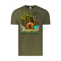 Vintage Olive lake life gnome Vintage Tee - BarkalooDesign