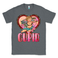 Charcoal Heather cupid heart Classic Tee - RanaPortraitStore