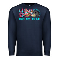 Navy peace love racing Premium Sweatshirt - AdoDesignShop