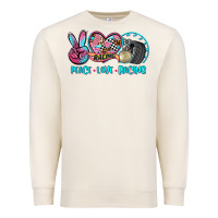 Sandshell peace love racing Premium Sweatshirt - AdoDesignShop