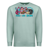 Seafoam peace love racing Premium Sweatshirt - AdoDesignShop