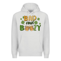 Dove Grey bad and boozy Premium Hoodie - MaliasSmallBusiness