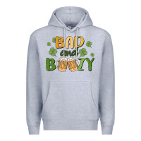Heather Grey bad and boozy Premium Hoodie - MaliasSmallBusiness