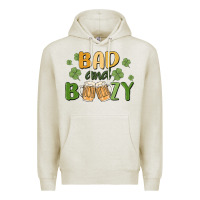 Oatmeal Heather bad and boozy Premium Hoodie - MaliasSmallBusiness