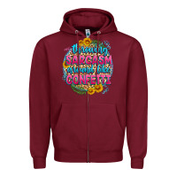 Burgundy throwing sarcasm around like confetti Zipper Hoodie - Zillion Design Studio