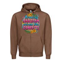 Chestnut throwing sarcasm around like confetti Zipper Hoodie - Zillion Design Studio