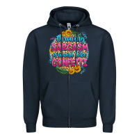 Navy throwing sarcasm around like confetti Zipper Hoodie - Zillion Design Studio
