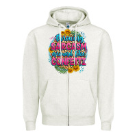 Oatmeal Heather throwing sarcasm around like confetti Zipper Hoodie - Zillion Design Studio