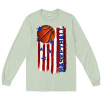 Matcha basketball american flag Long Sleeve Tee - texasbilliewilder