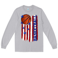 Moon Dust basketball american flag Long Sleeve Tee - texasbilliewilder
