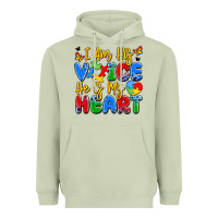 Matcha i am his voice he is my heart Heavyweight Hoodie - JahusDesignShop