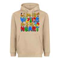 Mushroom i am his voice he is my heart Heavyweight Hoodie - JahusDesignShop