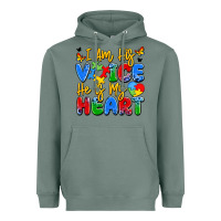 Sage i am his voice he is my heart Heavyweight Hoodie - JahusDesignShop