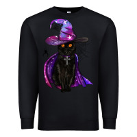 Black black witch cat Premium Sweatshirt - BundleAndBundleShop