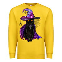 Lemon black witch cat Premium Sweatshirt - BundleAndBundleShop