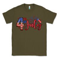 Army Green 4th of july zillion Classic Tee - Zillion Design Studio