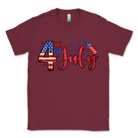 Burgundy 4th of july zillion Classic Tee - Zillion Design Studio