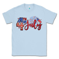Dusty Blue 4th of july zillion Classic Tee - Zillion Design Studio