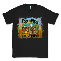 Black camping is my happy place Classic Tee - BarkalooDesign