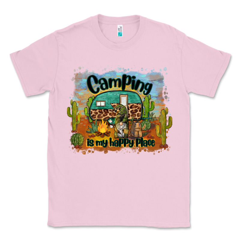 Camping Is My Happy Place Classic Tee by BarkalooDesign | Teevron