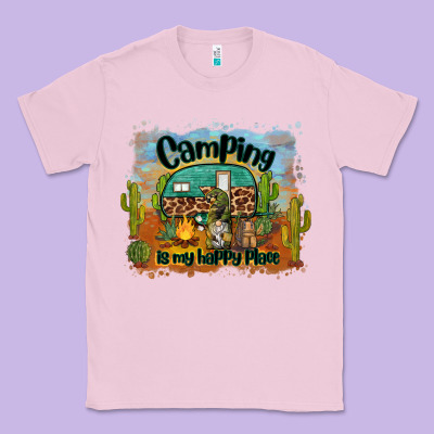 Camping Is My Happy Place Classic Tee Designed By Barkaloodesign