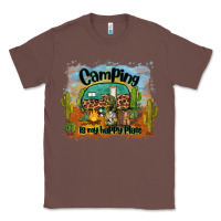 Chestnut camping is my happy place Classic Tee - BarkalooDesign