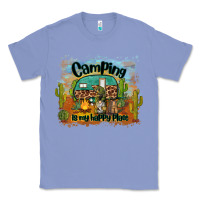 Colony Blue camping is my happy place Classic Tee - BarkalooDesign