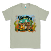 Matcha camping is my happy place Classic Tee - BarkalooDesign