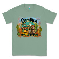 Sage camping is my happy place Classic Tee - BarkalooDesign