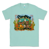 Seafoam camping is my happy place Classic Tee - BarkalooDesign