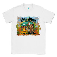 White camping is my happy place Classic Tee - BarkalooDesign