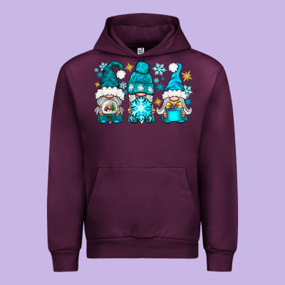 Winter Gnomies Urban Hoodie Designed By Nancycooperartshop