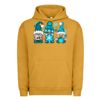 Pigment Peanut Butter winter gnomies Urban Hoodie - NancyCooperArtShop