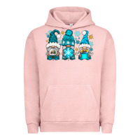 Pigment Salmon winter gnomies Urban Hoodie - NancyCooperArtShop