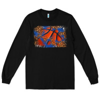 Black basketball background Long Sleeve Tee - texasbilliewilder