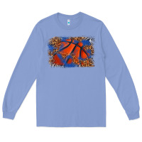 Colony Blue basketball background Long Sleeve Tee - texasbilliewilder