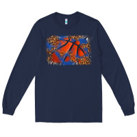 Navy basketball background Long Sleeve Tee - texasbilliewilder