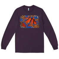 Plum basketball background Long Sleeve Tee - texasbilliewilder
