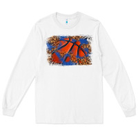 White basketball background Long Sleeve Tee - texasbilliewilder