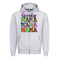 Heather Grey Spooky Mama Zipper Hoodie - texasbilliewilder